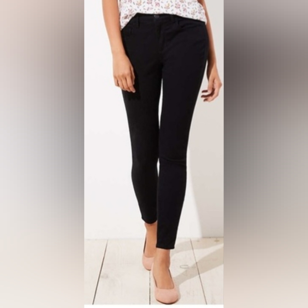 LOFT Black High-Rise Pants